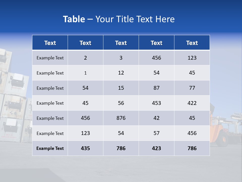 Container Stacked Mobile PowerPoint Template