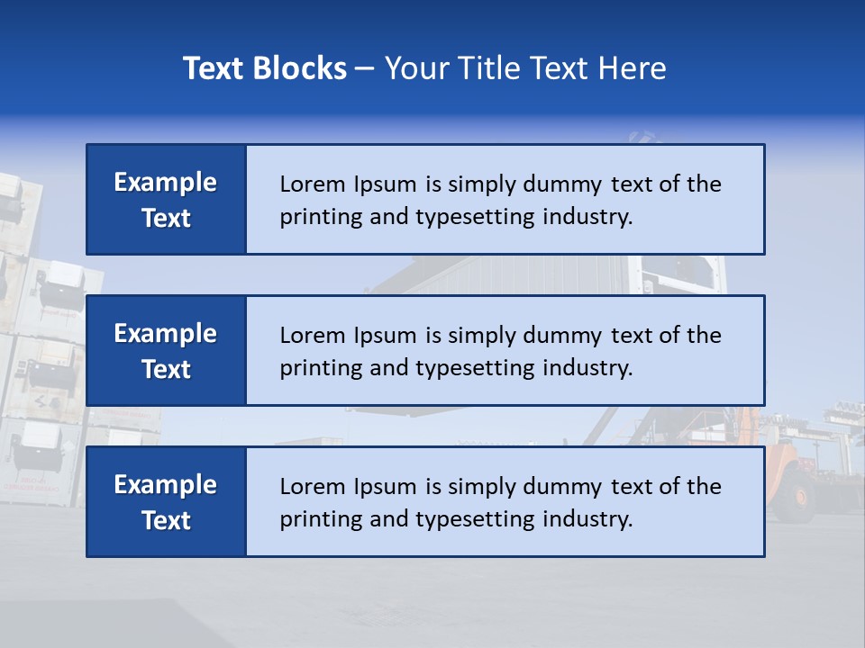 Container Stacked Mobile PowerPoint Template
