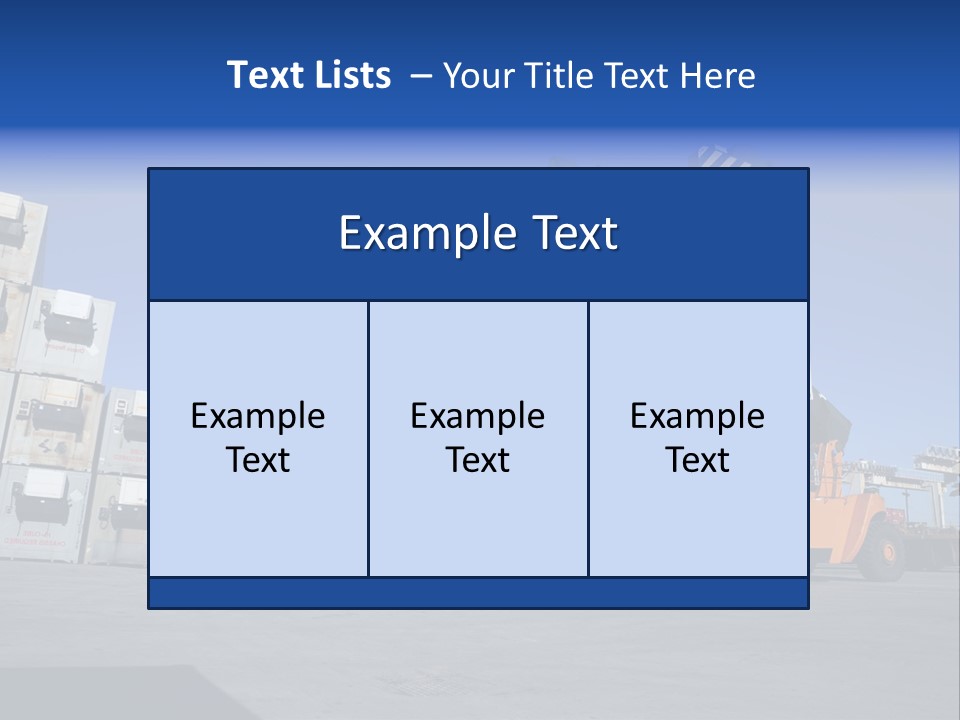 Container Stacked Mobile PowerPoint Template