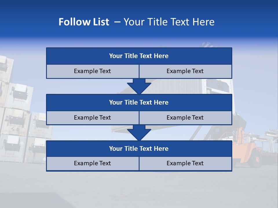 Container Stacked Mobile PowerPoint Template