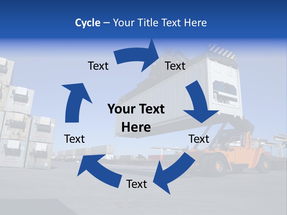 Container Stacked Mobile PowerPoint Template