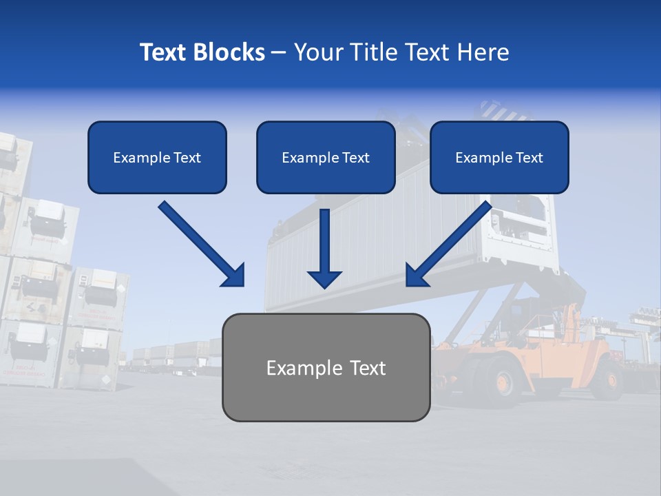Container Stacked Mobile PowerPoint Template