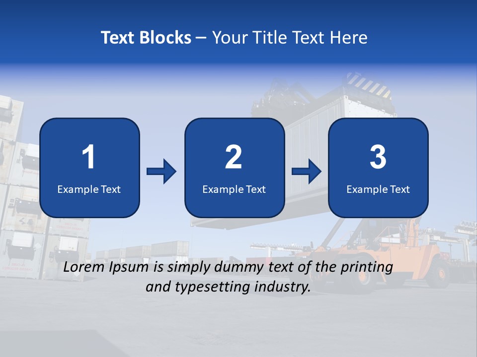 Container Stacked Mobile PowerPoint Template