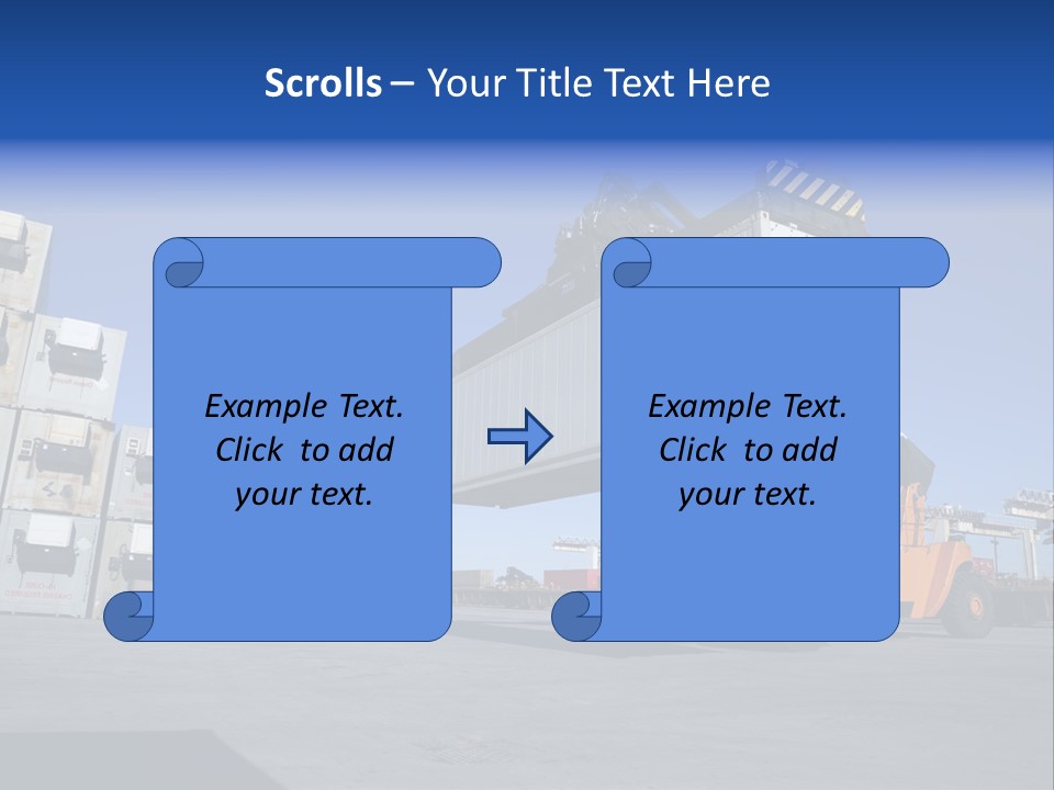 Container Stacked Mobile PowerPoint Template