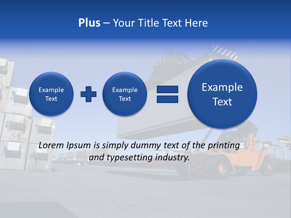 Container Stacked Mobile PowerPoint Template