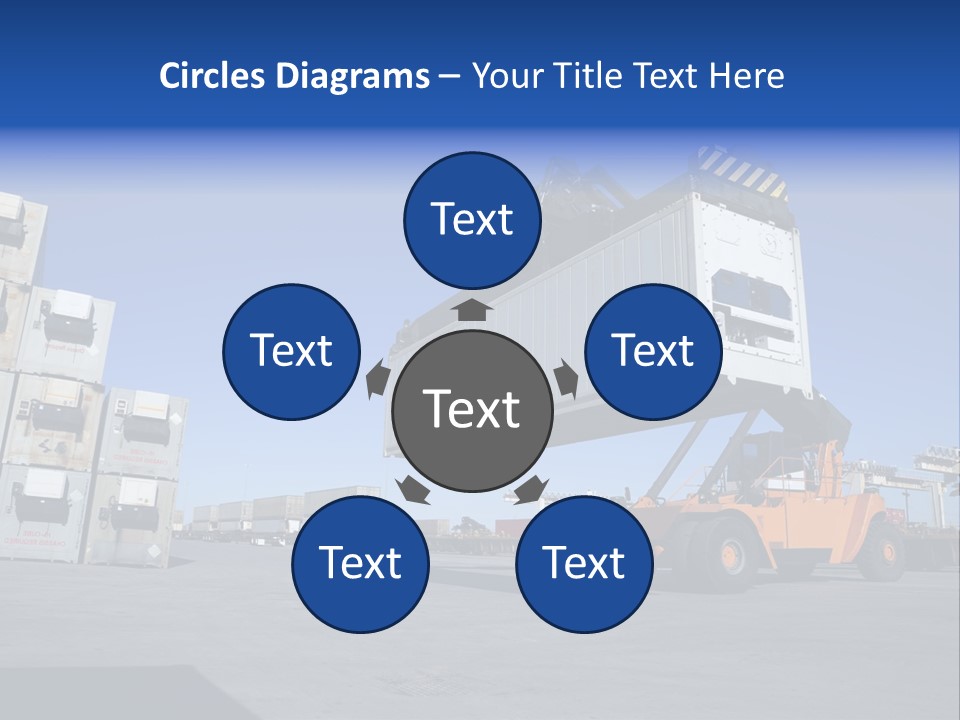 Container Stacked Mobile PowerPoint Template