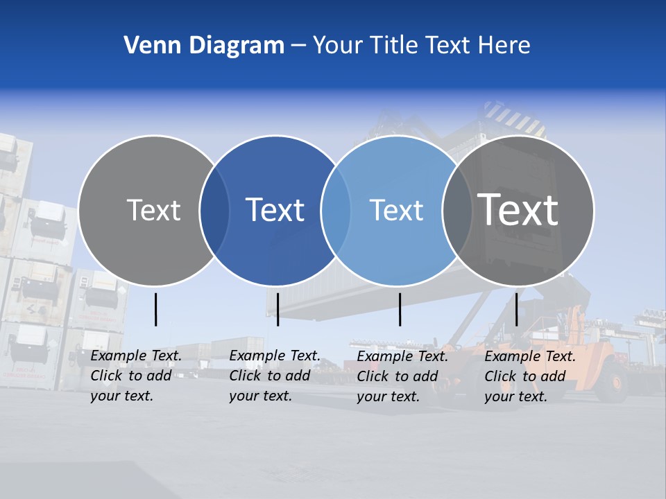 Container Stacked Mobile PowerPoint Template