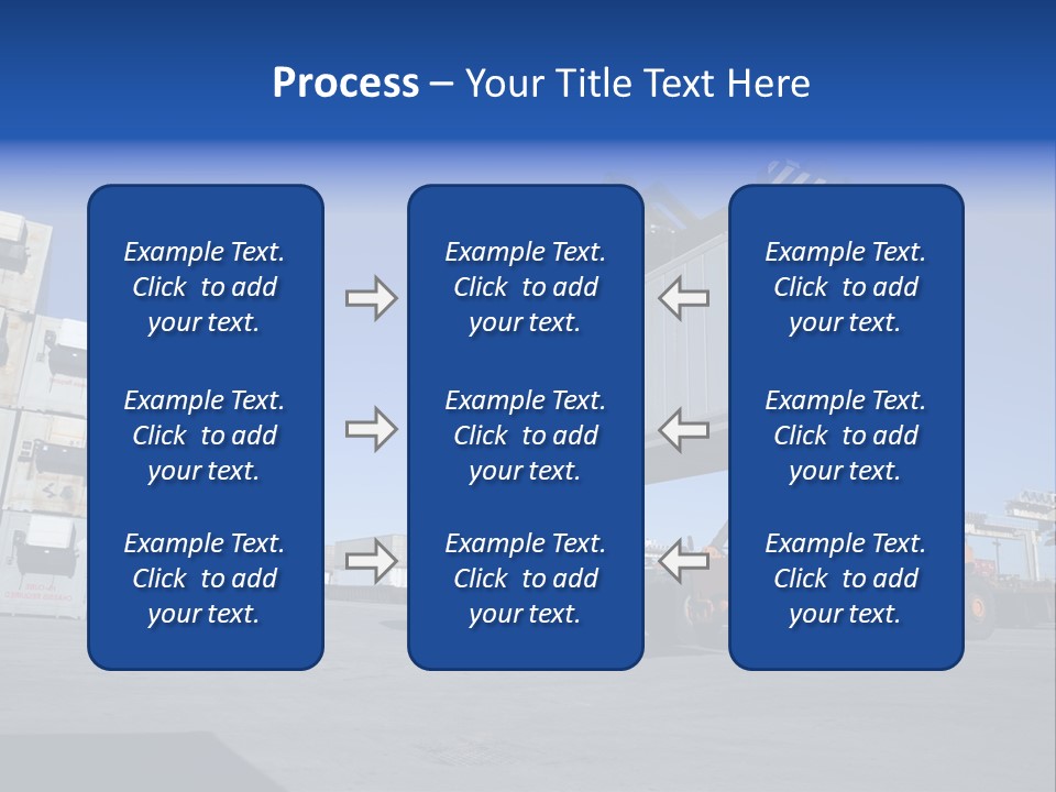 Container Stacked Mobile PowerPoint Template