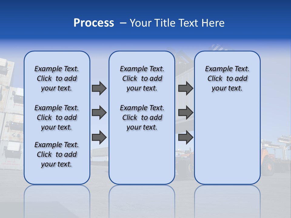 Container Stacked Mobile PowerPoint Template