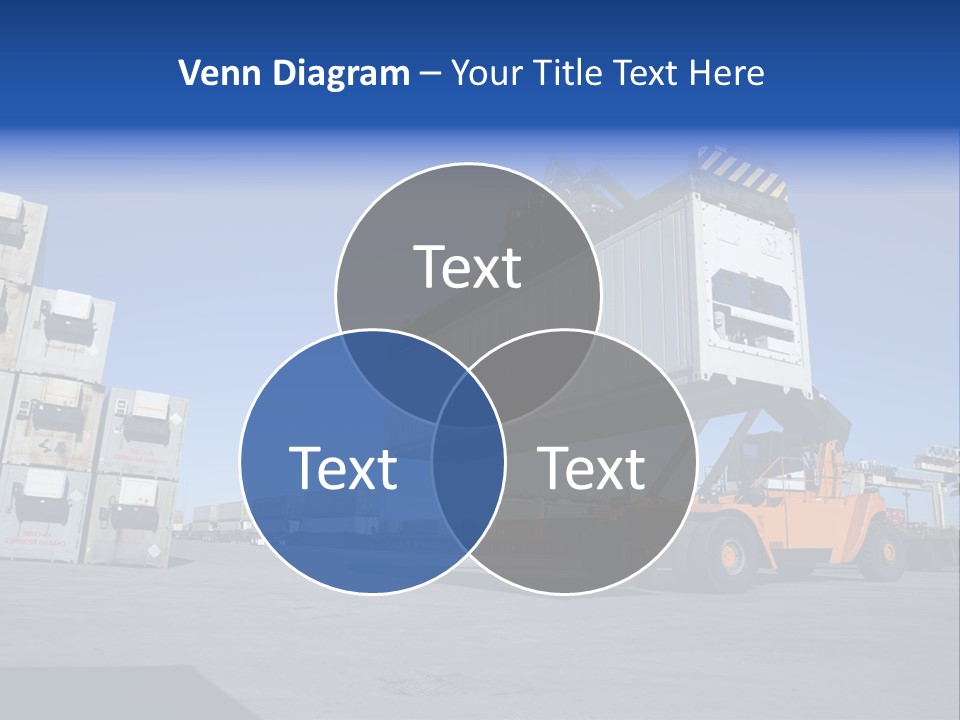 Container Stacked Mobile PowerPoint Template