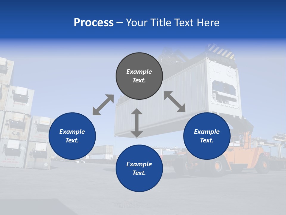 Container Stacked Mobile PowerPoint Template