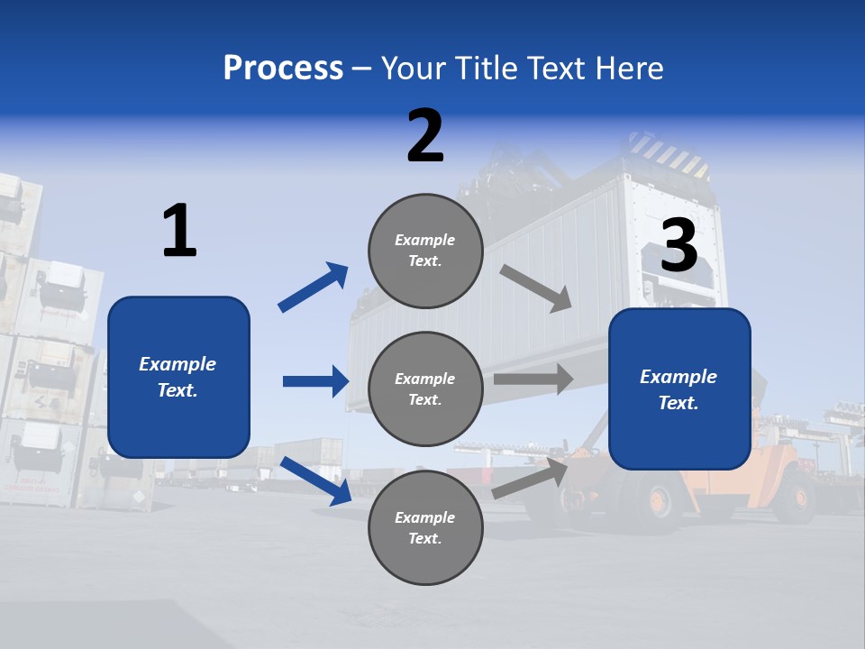 Container Stacked Mobile PowerPoint Template