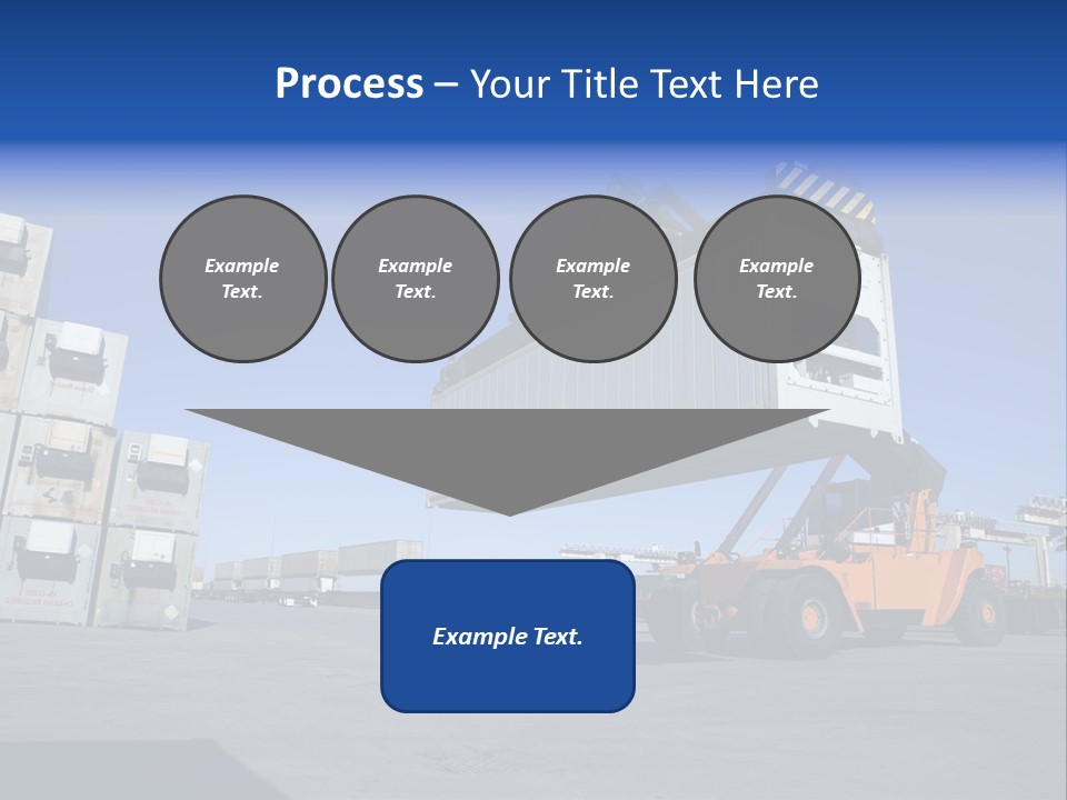 Container Stacked Mobile PowerPoint Template