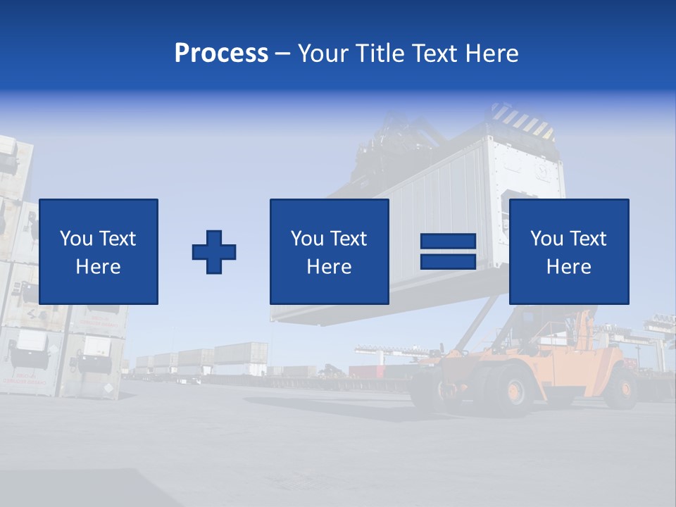 Container Stacked Mobile PowerPoint Template