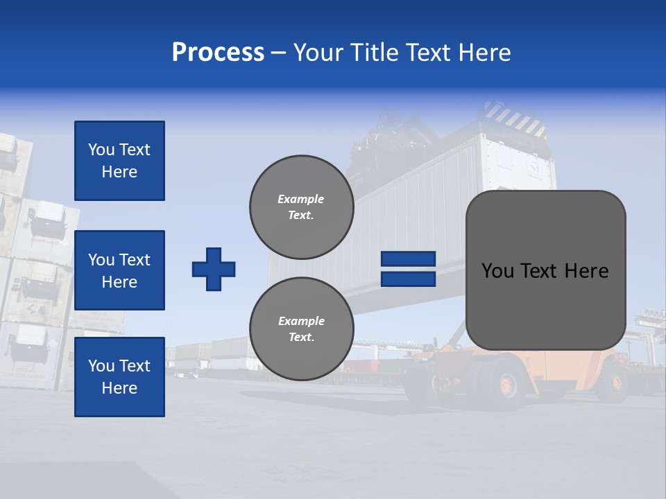 Container Stacked Mobile PowerPoint Template