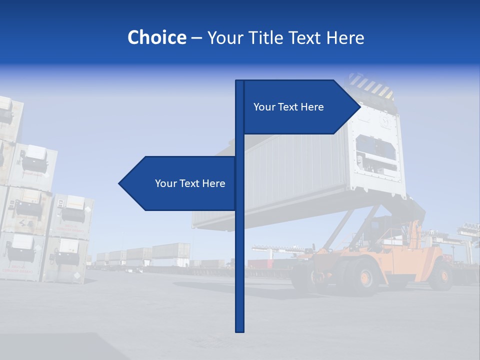 Container Stacked Mobile PowerPoint Template