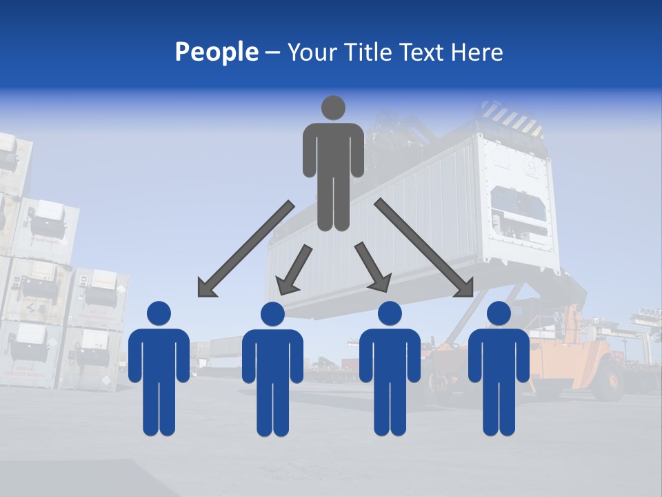 Container Stacked Mobile PowerPoint Template