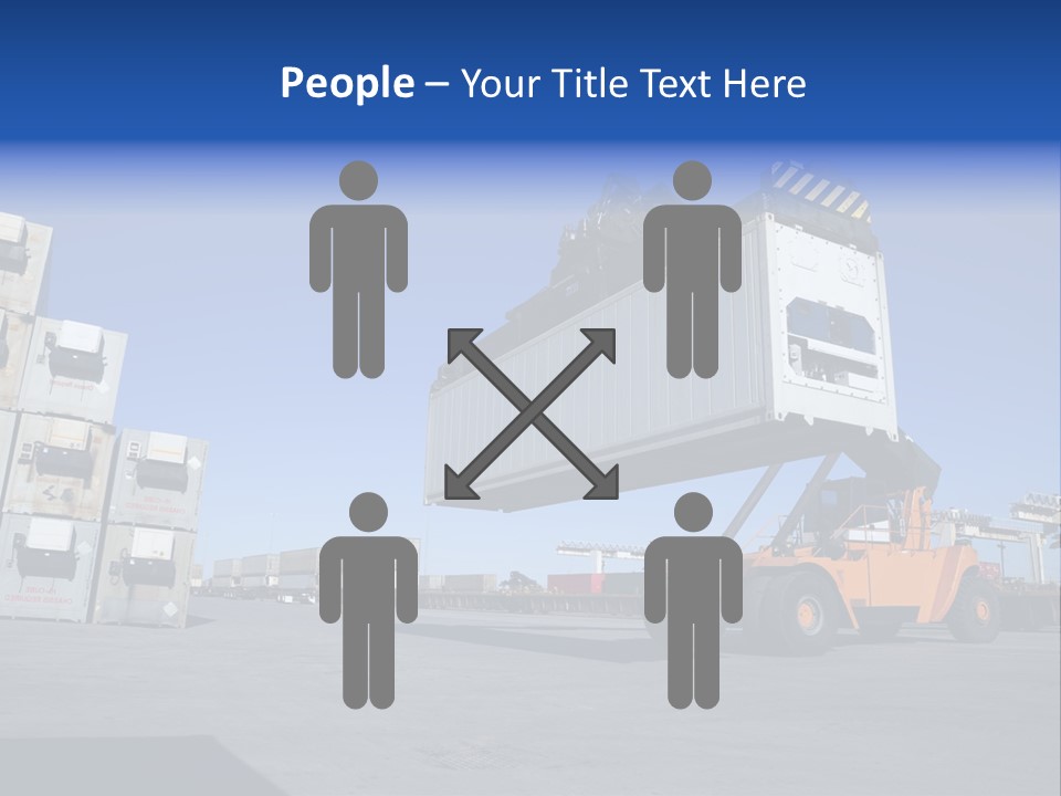 Container Stacked Mobile PowerPoint Template