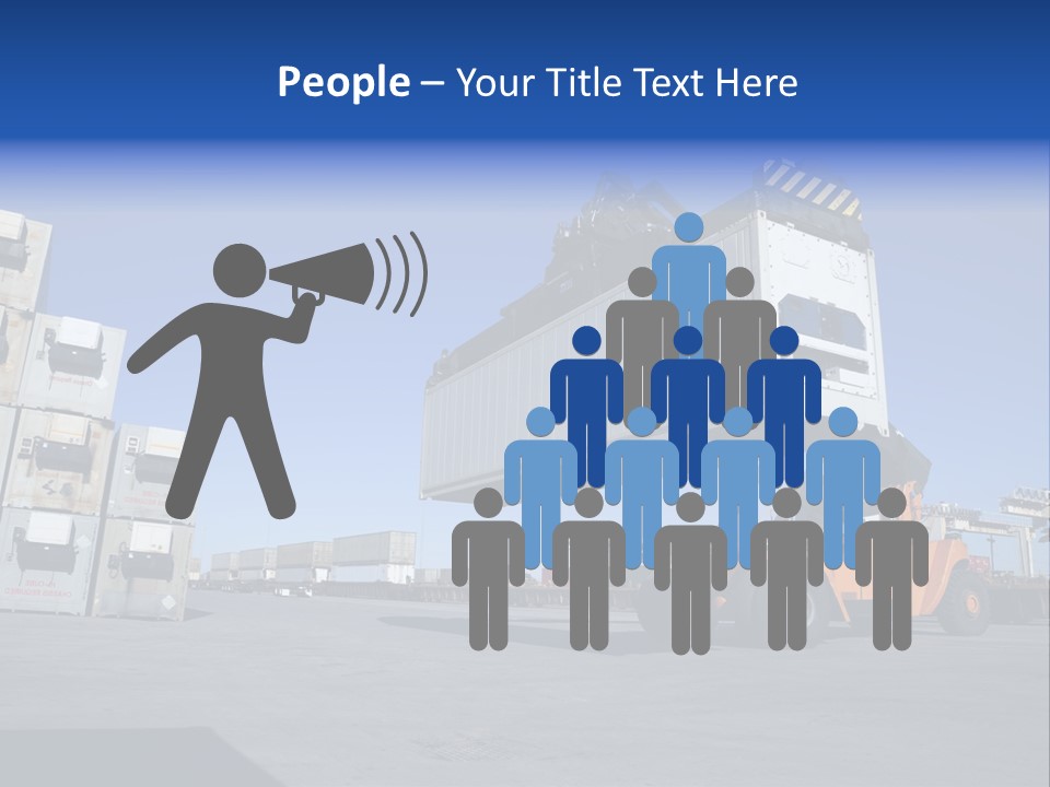 Container Stacked Mobile PowerPoint Template