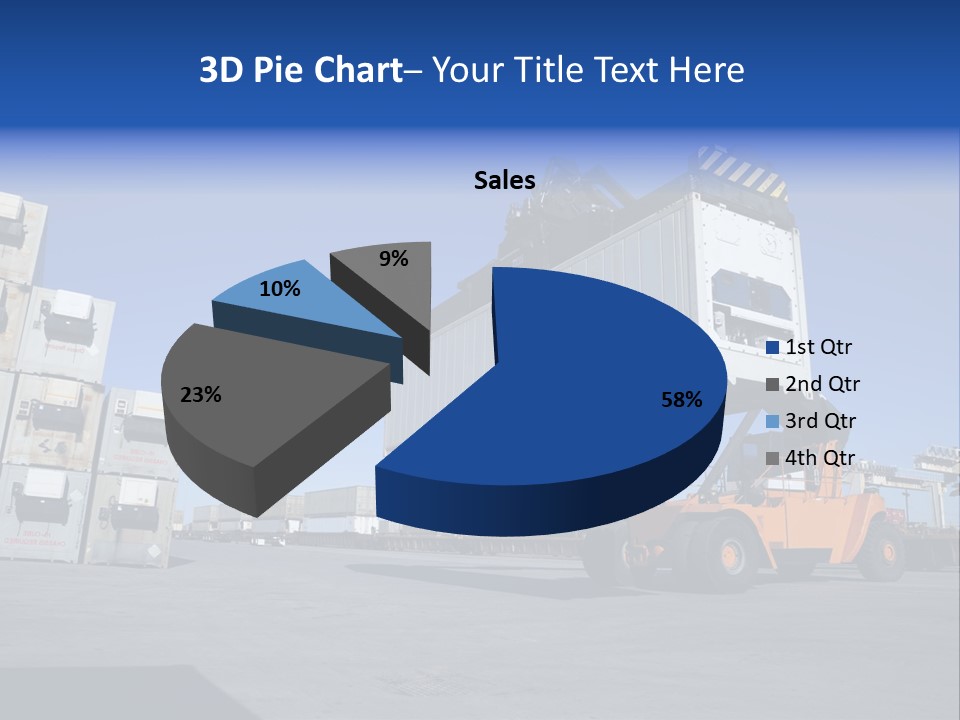 Container Stacked Mobile PowerPoint Template