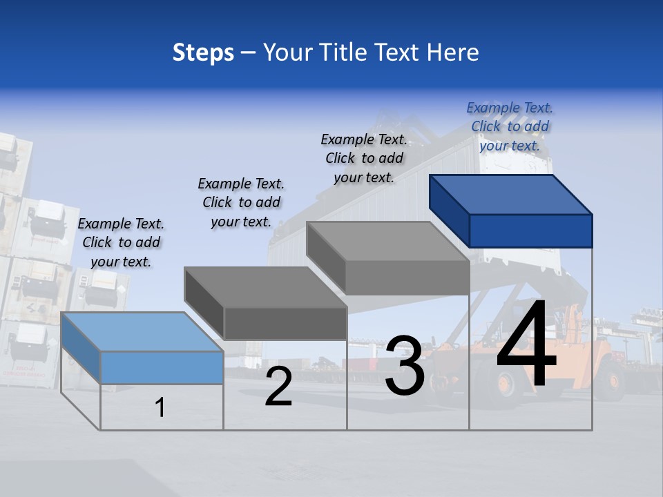 Container Stacked Mobile PowerPoint Template
