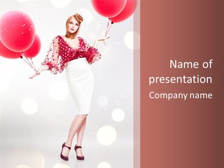 Blouse Fashion White PowerPoint Template