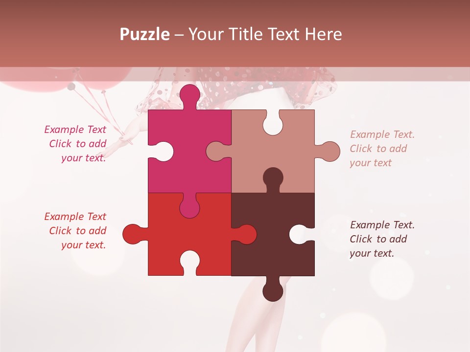 Blouse Fashion White PowerPoint Template