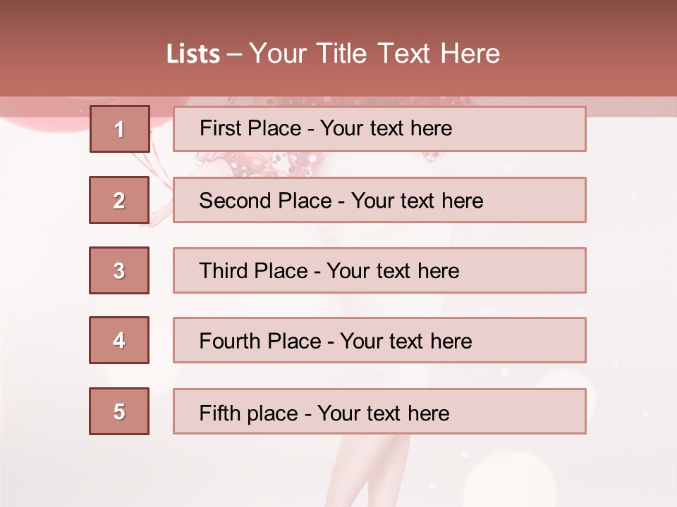 Blouse Fashion White PowerPoint Template