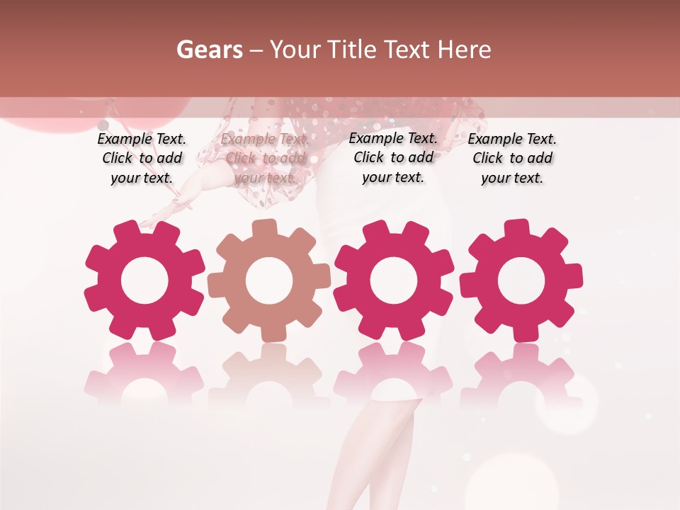 Blouse Fashion White PowerPoint Template