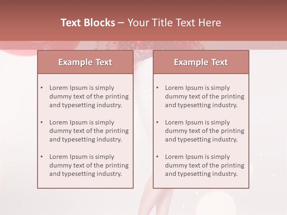 Blouse Fashion White PowerPoint Template