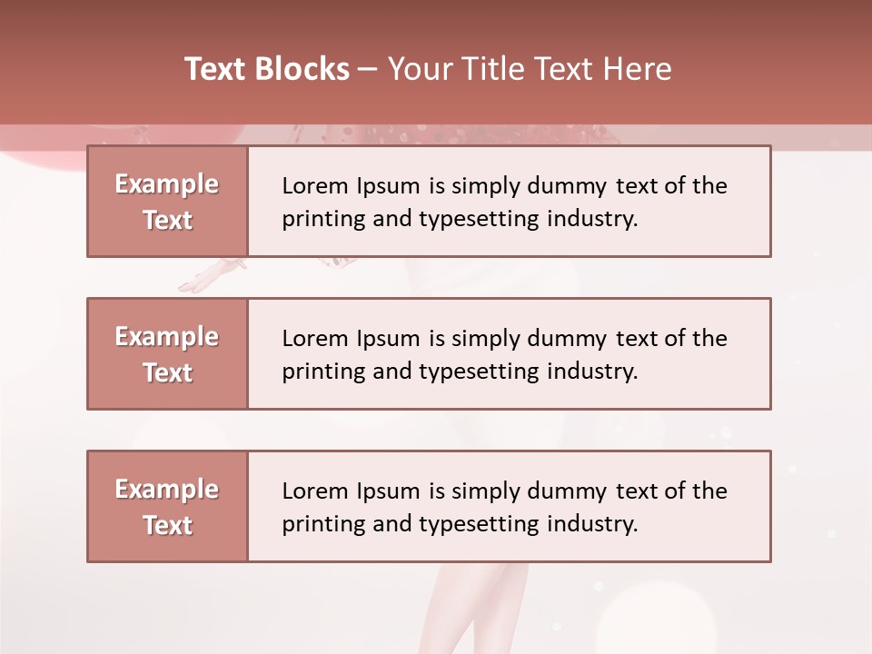 Blouse Fashion White PowerPoint Template