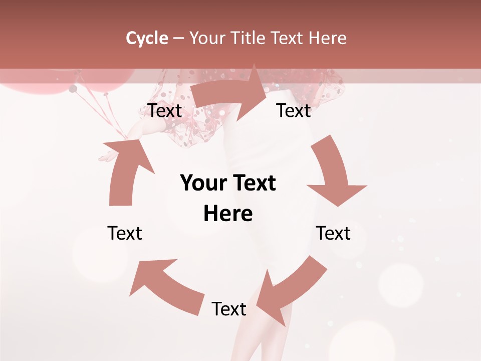 Blouse Fashion White PowerPoint Template