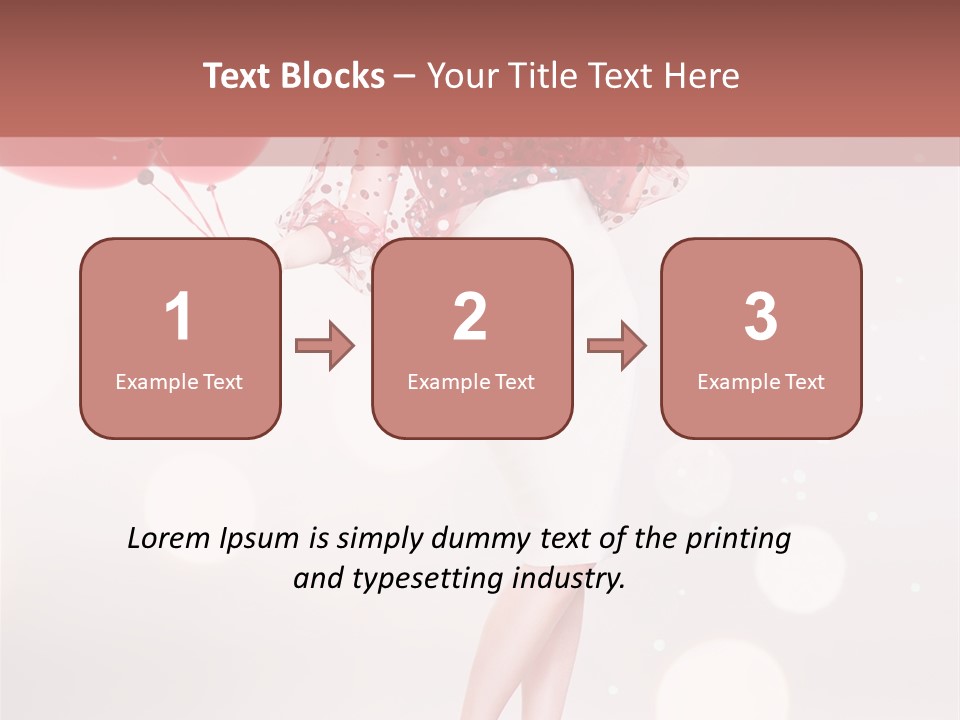 Blouse Fashion White PowerPoint Template