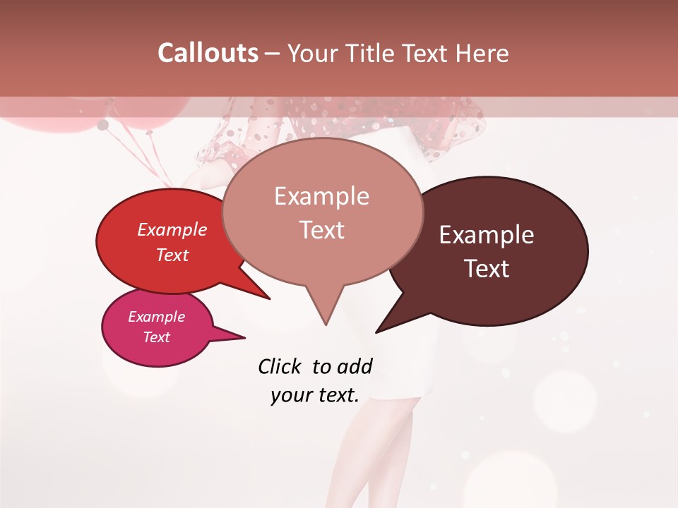 Blouse Fashion White PowerPoint Template