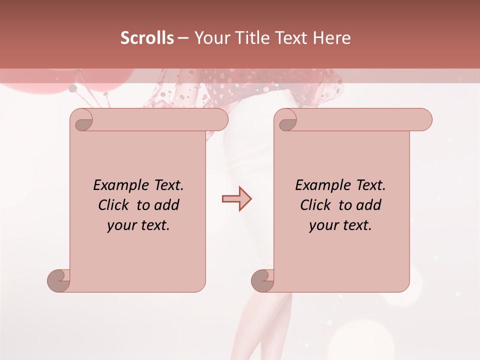 Blouse Fashion White PowerPoint Template