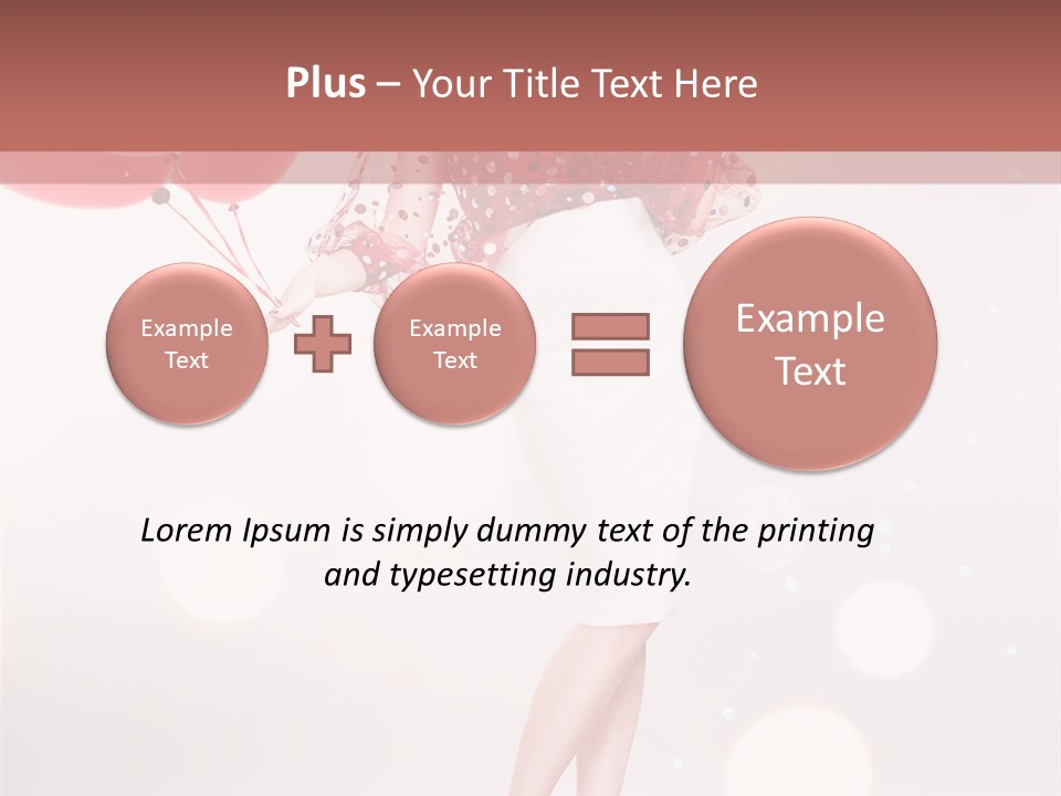 Blouse Fashion White PowerPoint Template