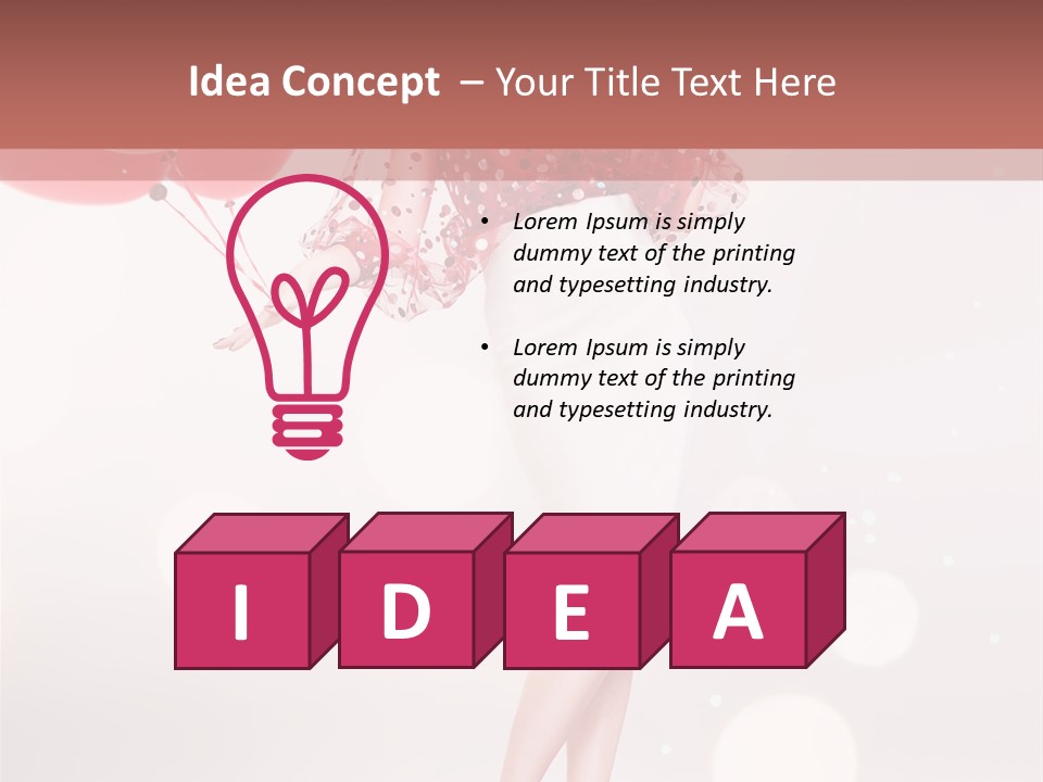 Blouse Fashion White PowerPoint Template