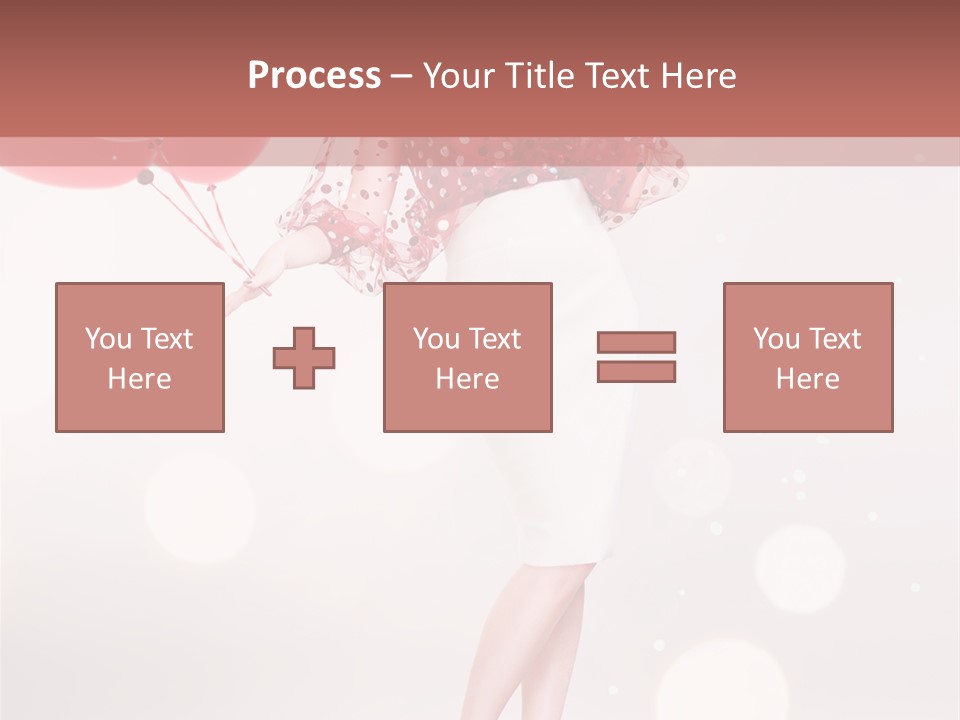 Blouse Fashion White PowerPoint Template