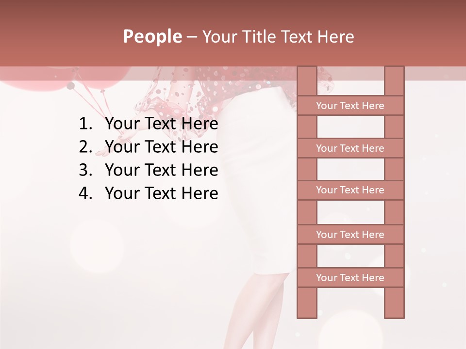 Blouse Fashion White PowerPoint Template