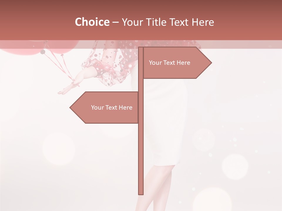 Blouse Fashion White PowerPoint Template