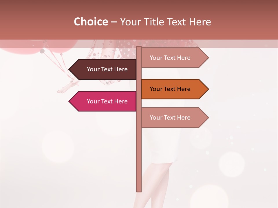 Blouse Fashion White PowerPoint Template