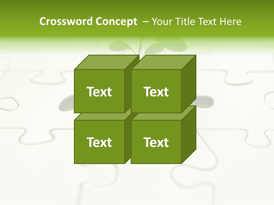 Seed Jigsaw Hope PowerPoint Template