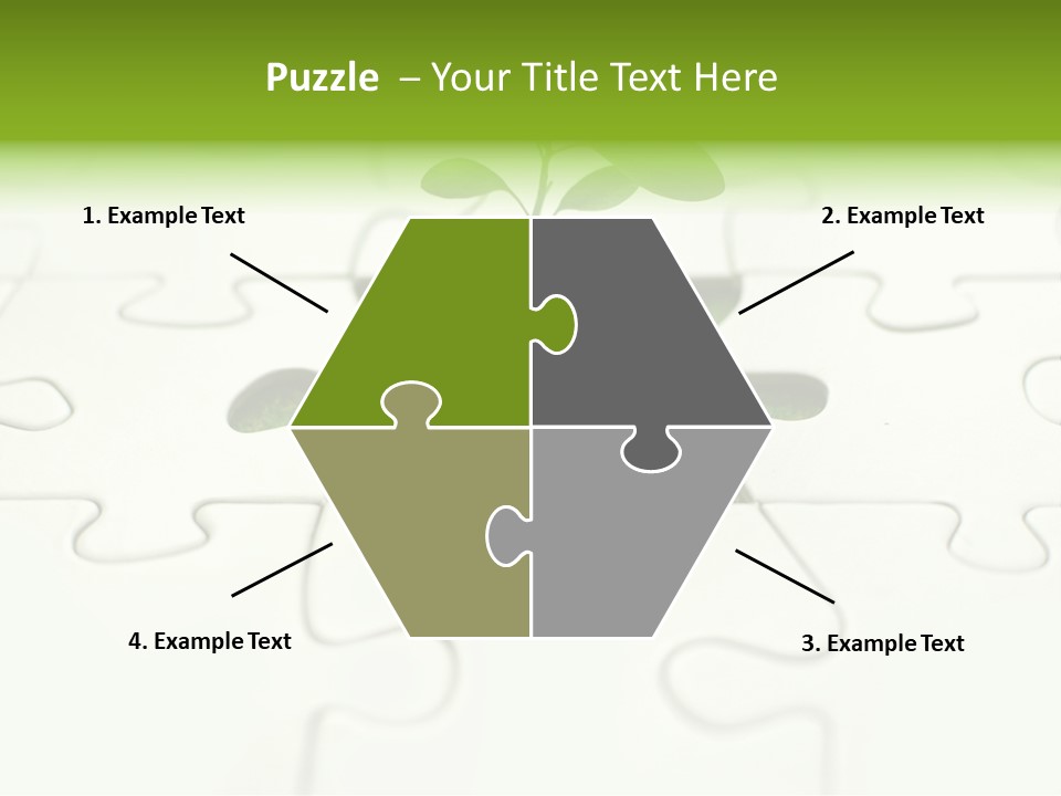 Seed Jigsaw Hope PowerPoint Template