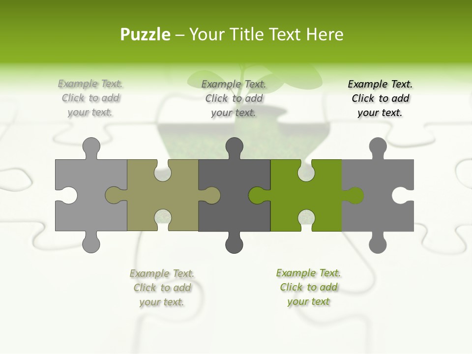 Seed Jigsaw Hope PowerPoint Template