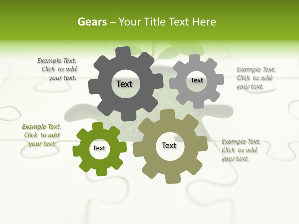 Seed Jigsaw Hope PowerPoint Template