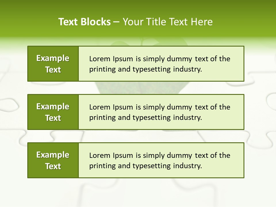 Seed Jigsaw Hope PowerPoint Template
