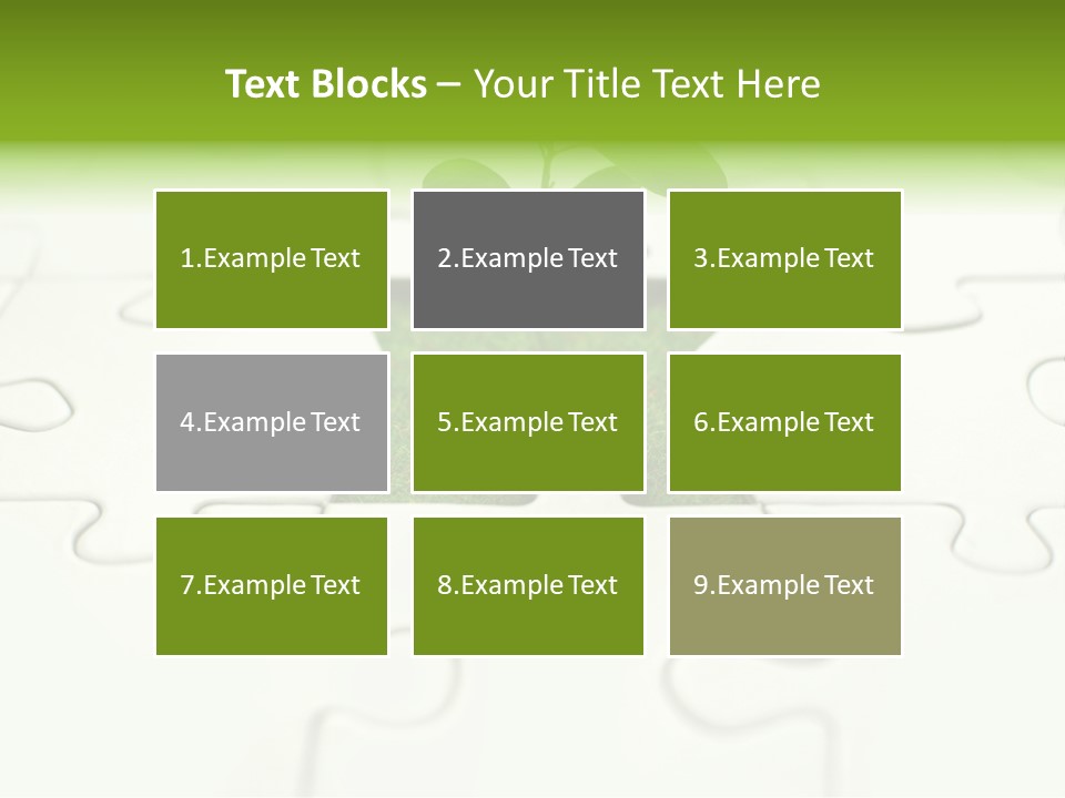 Seed Jigsaw Hope PowerPoint Template