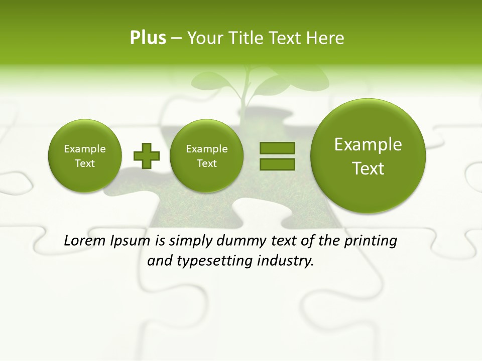 Seed Jigsaw Hope PowerPoint Template