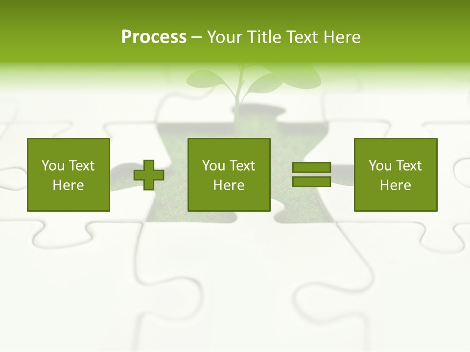 Seed Jigsaw Hope PowerPoint Template