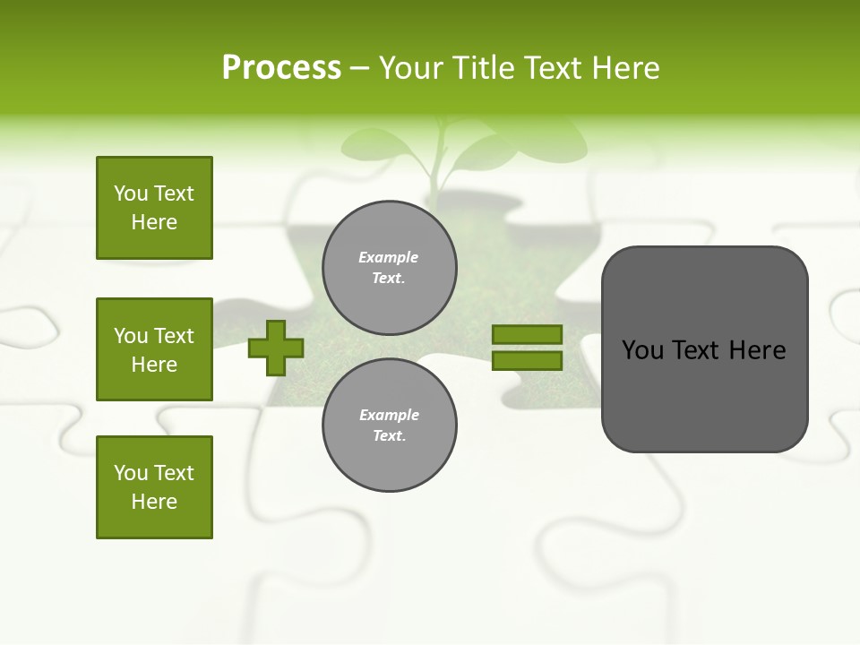 Seed Jigsaw Hope PowerPoint Template